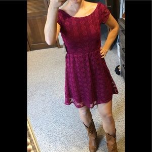Crochet swing dress
